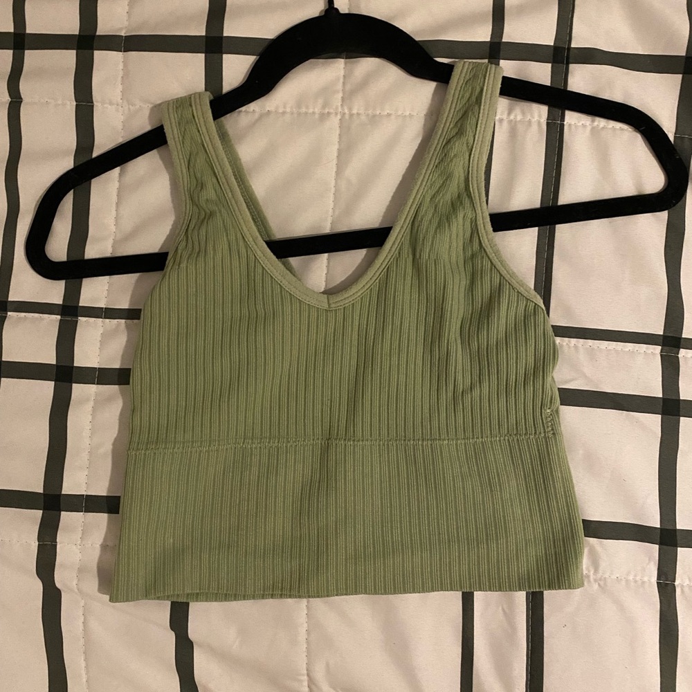 Green tank top